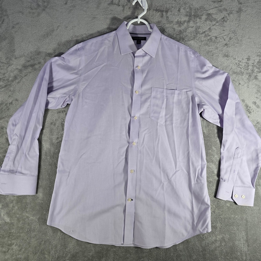 Banana Republic Lavender Long-Sleeve Dress Shirt L